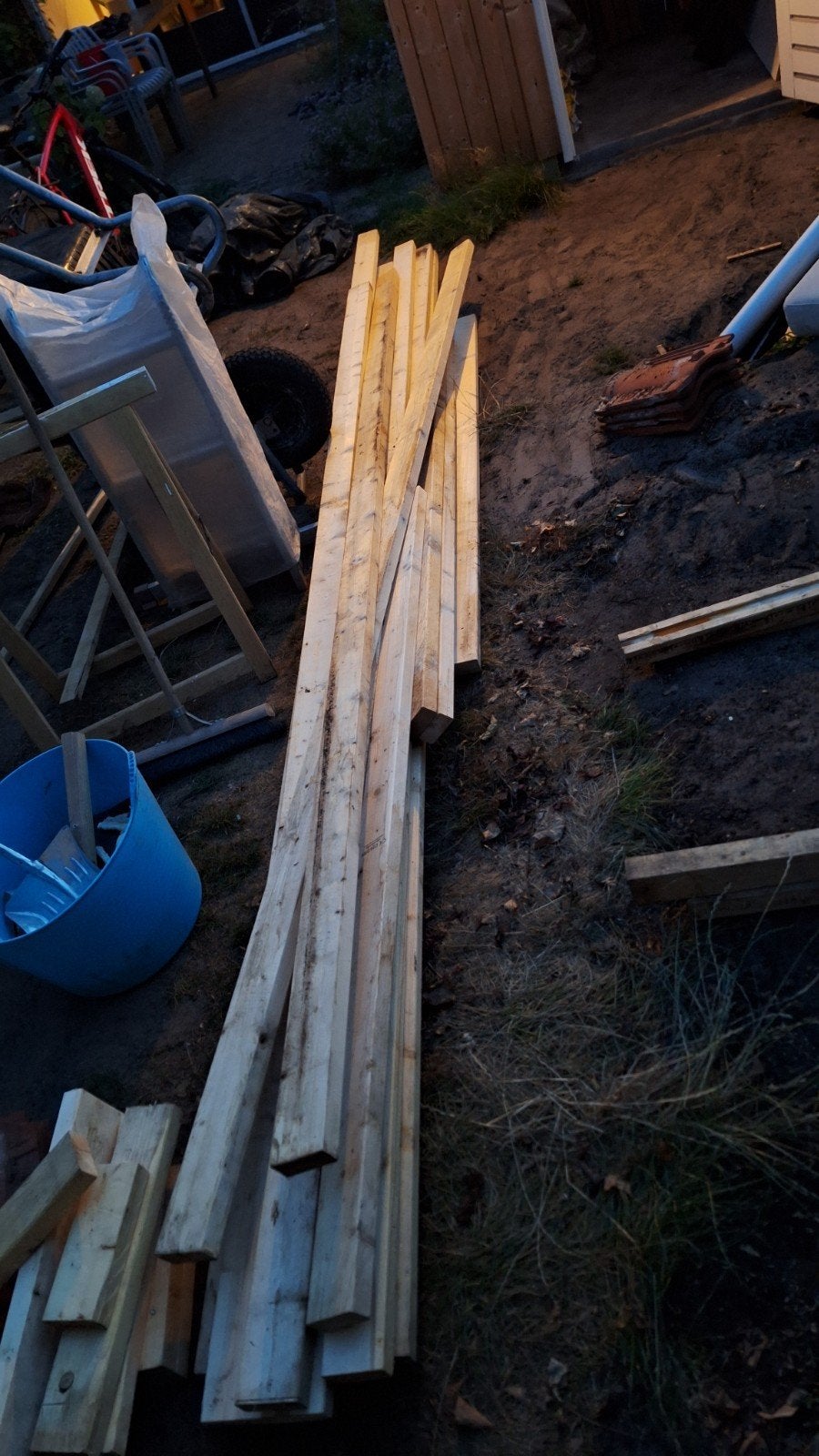 SLS vuren balken 38x89 (~43m1) en 1x 38x180, Ophalen, Vuren, 50 mm of meer