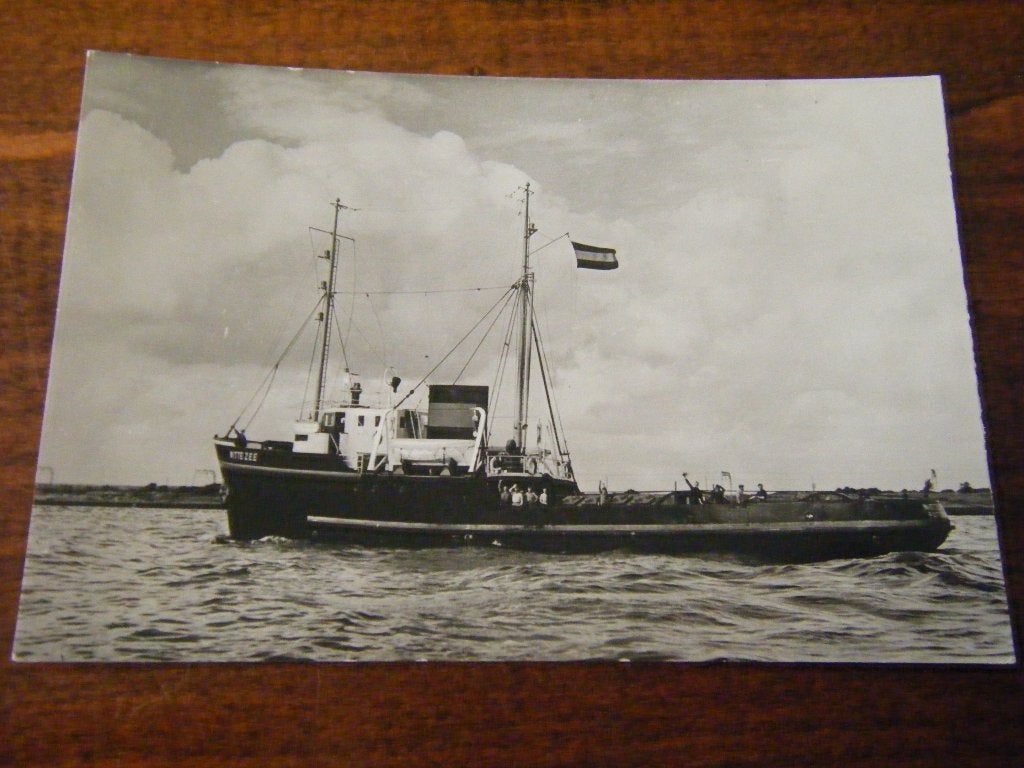 J41 - Schip - Sleepboot Witte Zee - Mooi/Oud, Ophalen of Verzenden, Gebruikt, Kaart, Foto of Prent