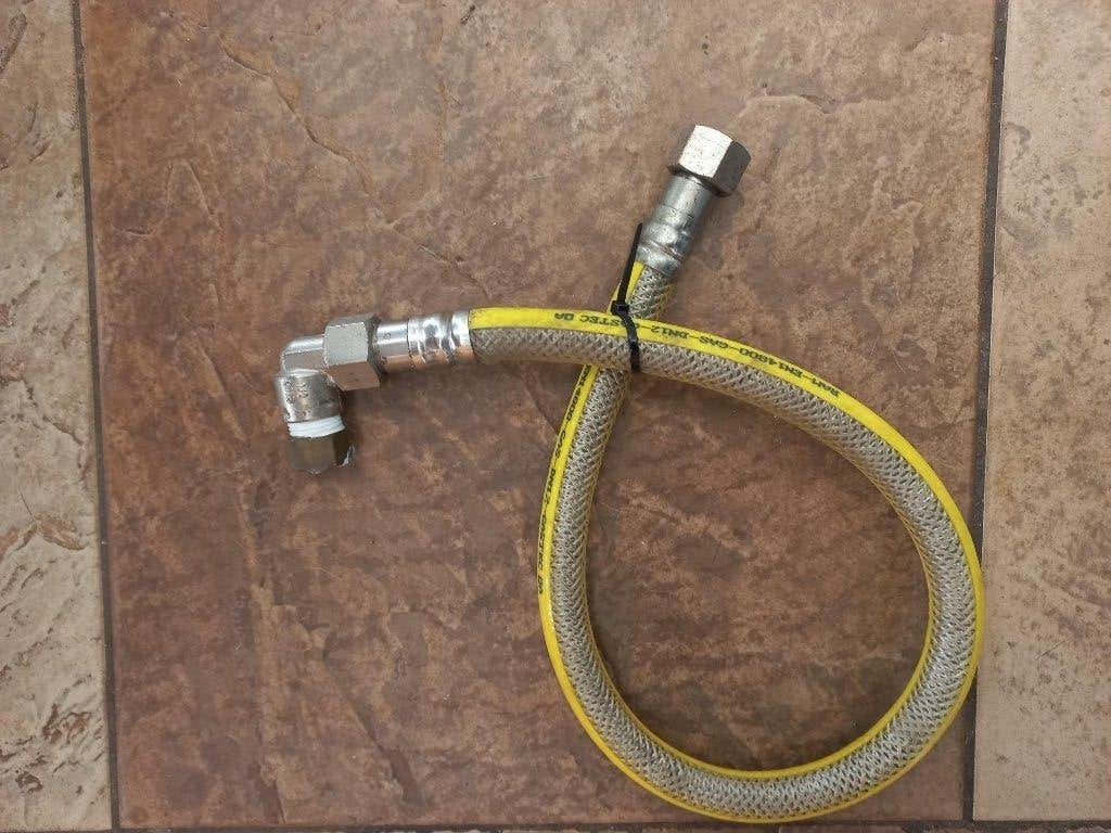 Raminex Gasslang 80 cm. 3-voudig RVS Superflex Premium  10E, Ophalen of Verzenden, Gebruikt
