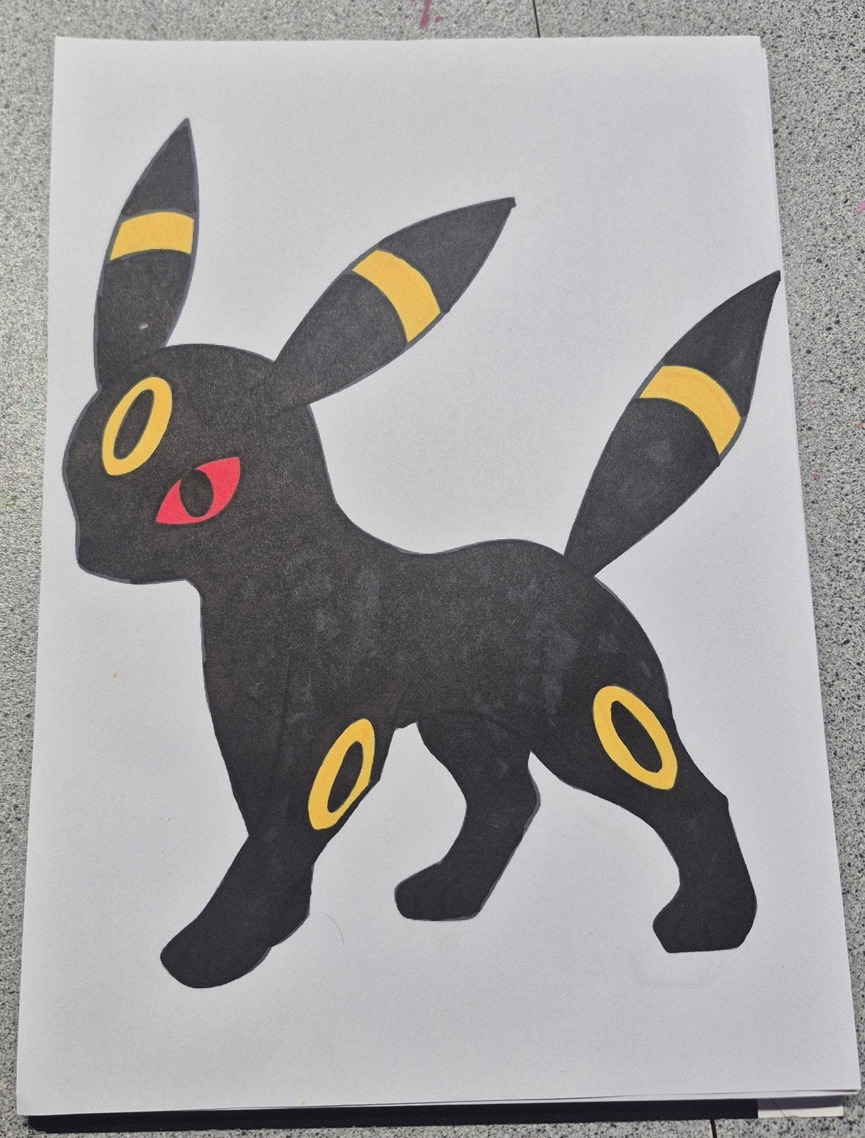 Pokémon Umbreon tekening, Ophalen of Verzenden, Nieuw, Overige typen