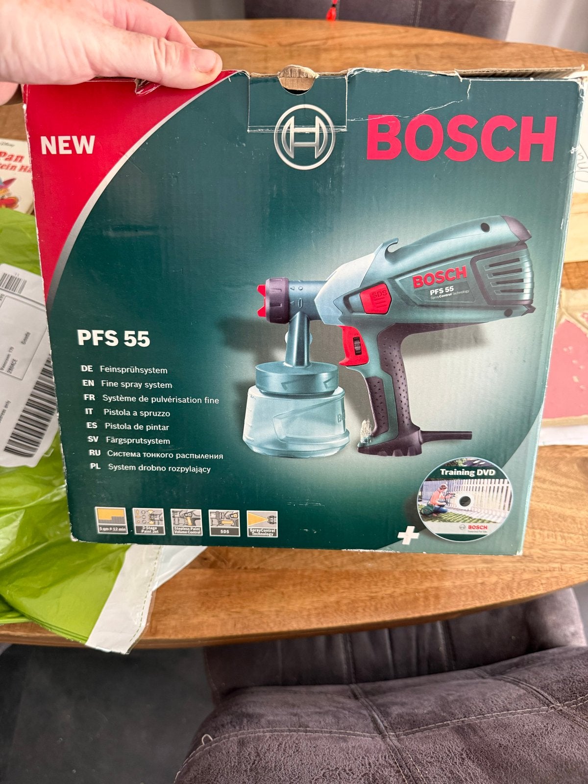 Bosch PFS 55 Verfspuit - Nieuw en Ongebruikt, Ophalen, Nieuw, Verfspuit of Verfpomp