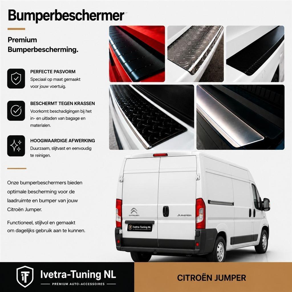 Citroën Jumper bumperbeschermer | RVS / Aluminium / Traanpla, Verzenden, Ivetra-Tuning NL, Info@ivetra-tuning.nl | www.ivetra-tuning.nl