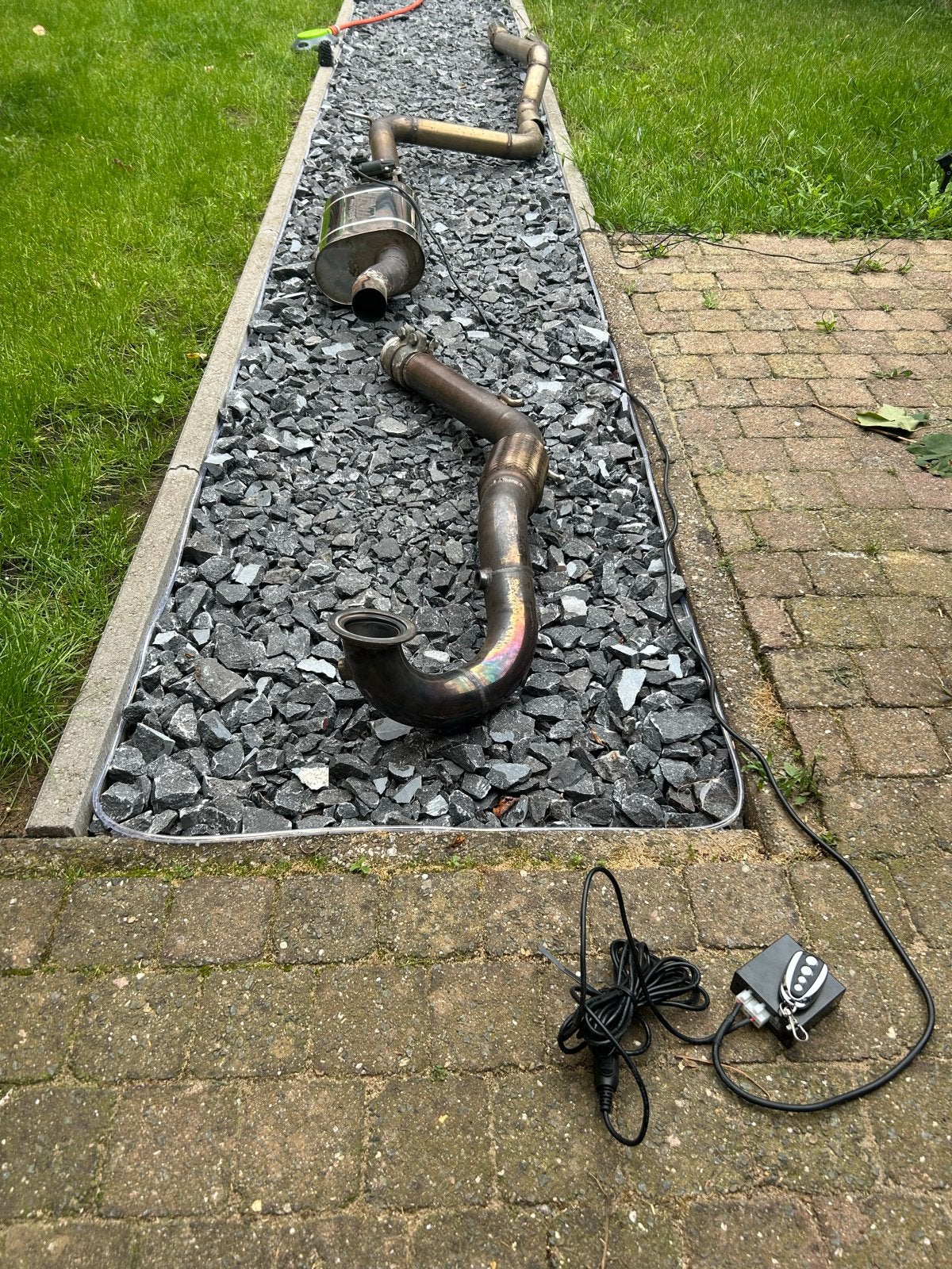 Straight pipe uitlaat met klep en catless downpipe, Ophalen, Gebruikt, Universele onderdelen