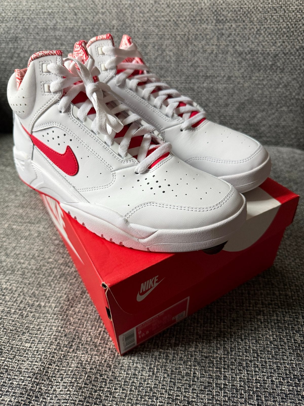 Nike Air Flight Lite Mid - Nieuw in doos - Maat 42.5, Wit, Nieuw, Ophalen of Verzenden, Sneakers of Gympen