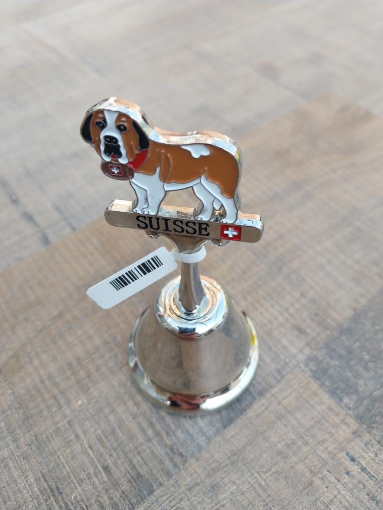 Zwitserse Sint-Bernard hond bel souvenir, Ophalen of Verzenden