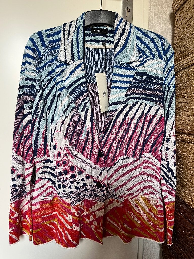 Ivko nieuwe blazer jasje jacquard mt 46 + gratis verzending, Maat 46/48 (XL) of groter, Nieuw, Jasje, Ivko