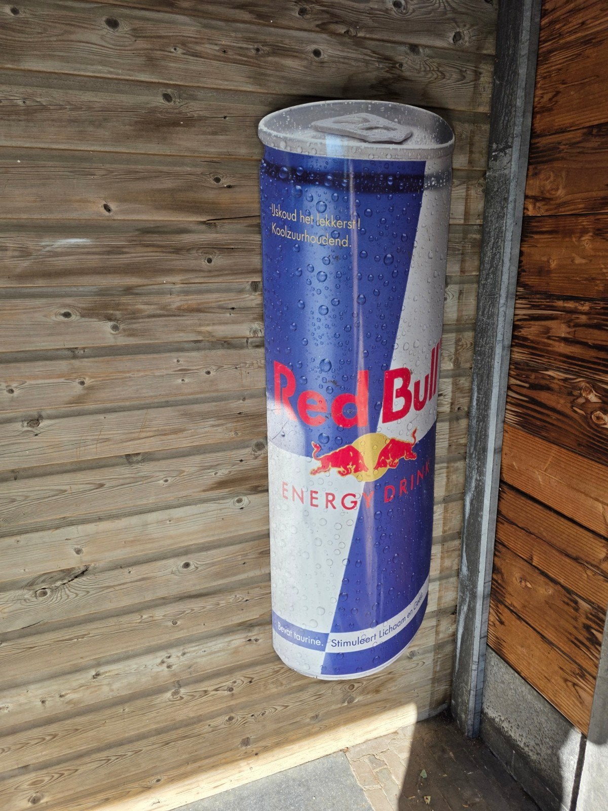 Grote Red Bull Blik Display - Reclamebord, Verzamelen, Merken en Reclamevoorwerpen, Ophalen of Verzenden, Gebruikt, Reclamebord