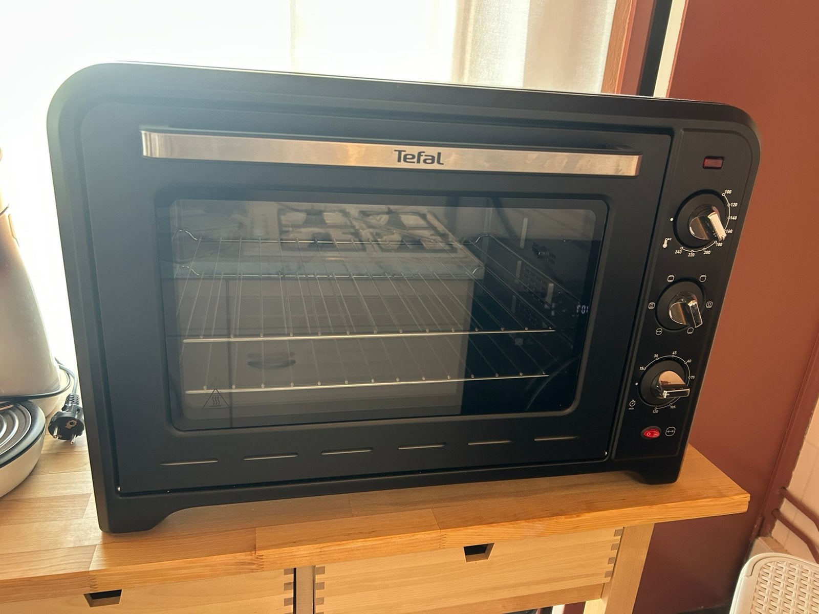 Tefal OF4956 Optimo Oven Zwart, Ophalen, Minder dan 45 cm, Oven, Hete lucht