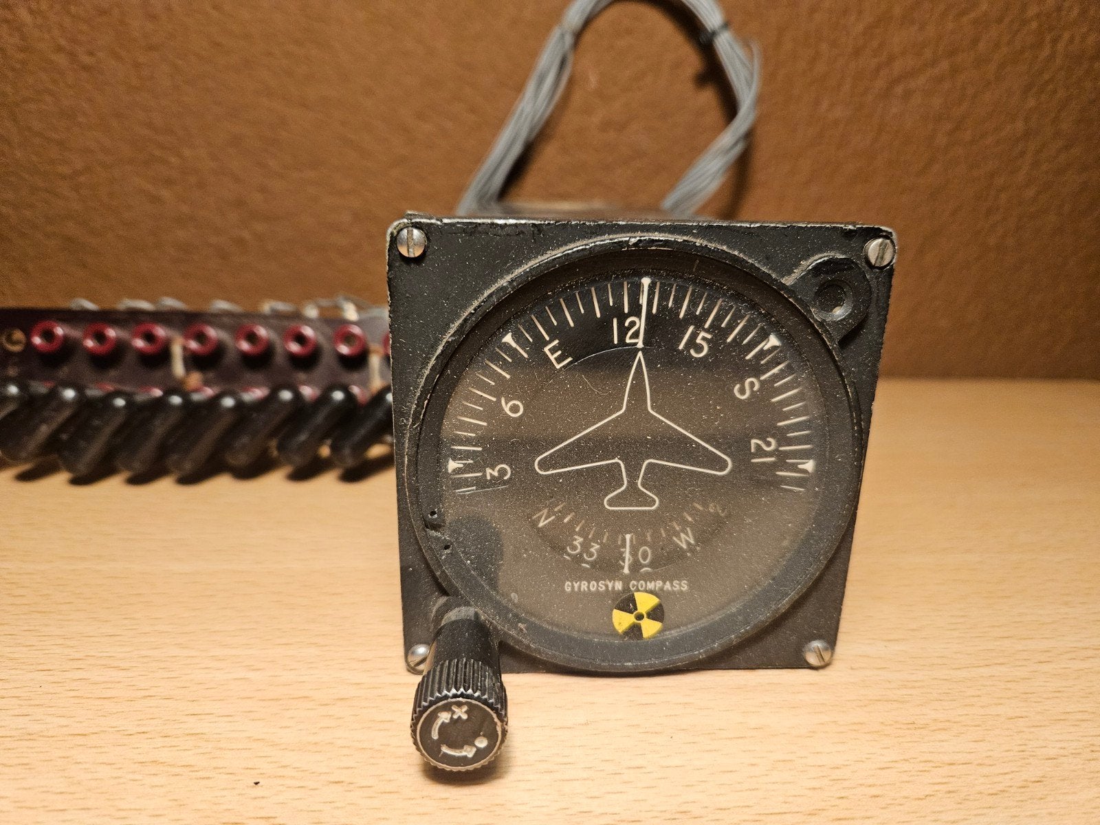Vintage Gyrosyn Kompas compass Vliegtuig Instrument, Ophalen of Verzenden