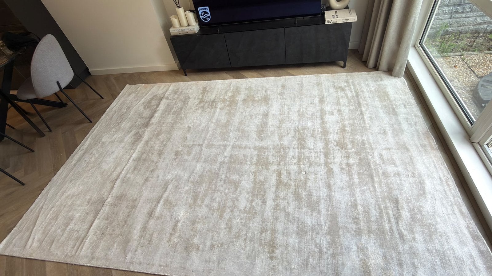 Benutta Vloerkleed 200x300cm - Polyester, Ophalen, Gebruikt, Beige, 200 cm of meer