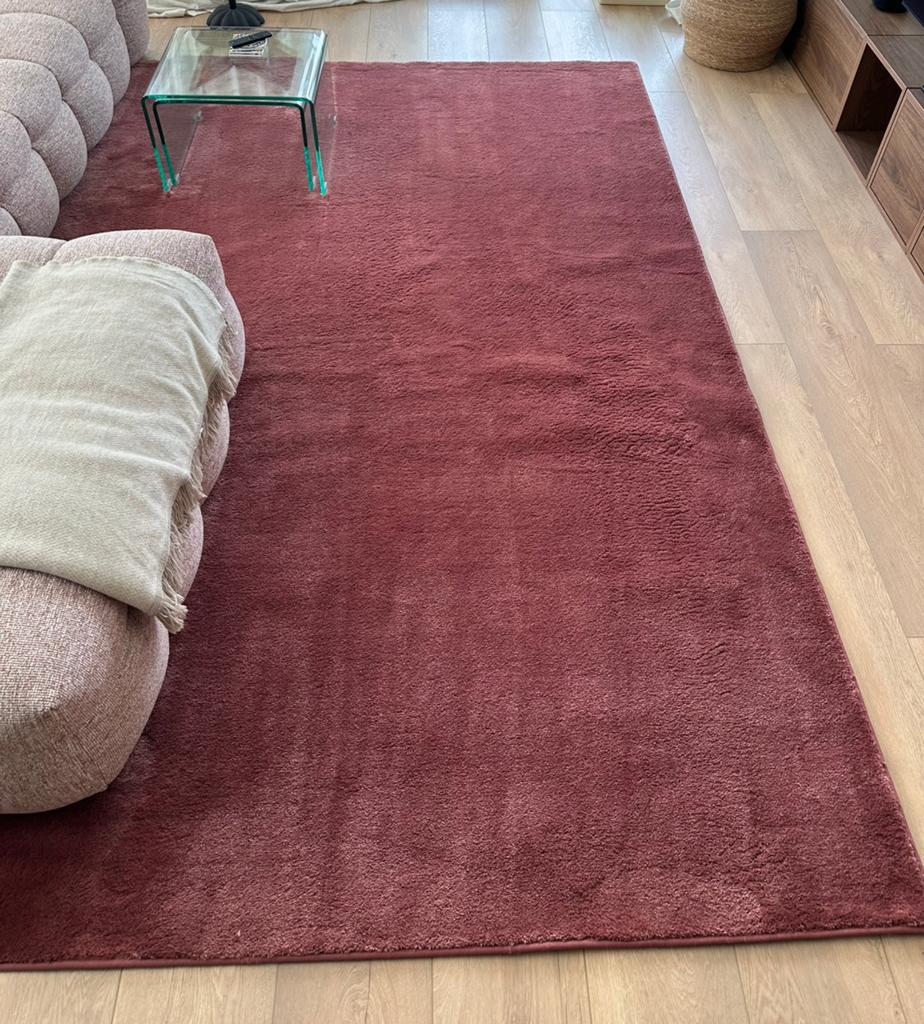 Terra Rose vloerkleed, Huis en Inrichting, Stoffering | Tapijten en Kleden, Ophalen, Zo goed als nieuw, Rechthoekig, 200 cm of meer