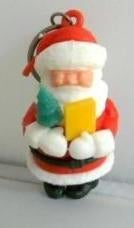 Sleutelhanger # kerstman met boompje en boek, Ophalen of Verzenden, Zo goed als nieuw
