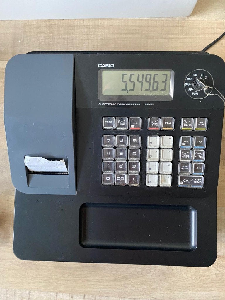 Casio SE-G1-1, Ophalen, Zo goed als nieuw