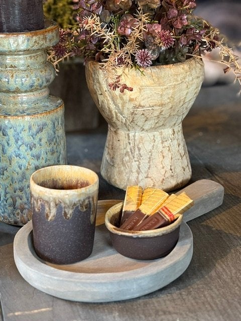 NIEUW BINNEN koffie servies cappuccino mok POTTERIE MOCHA, Huis en Inrichting, Overige materialen, Nieuw, Ophalen of Verzenden