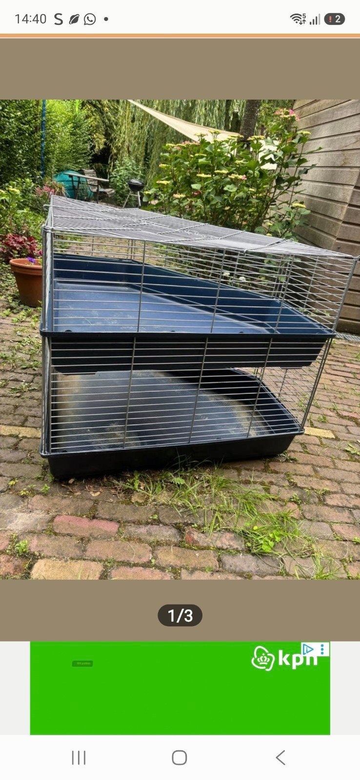 konijnen/cavia kooi 2 etages, Kooi, 75 tot 110 cm, Cavia, Ophalen