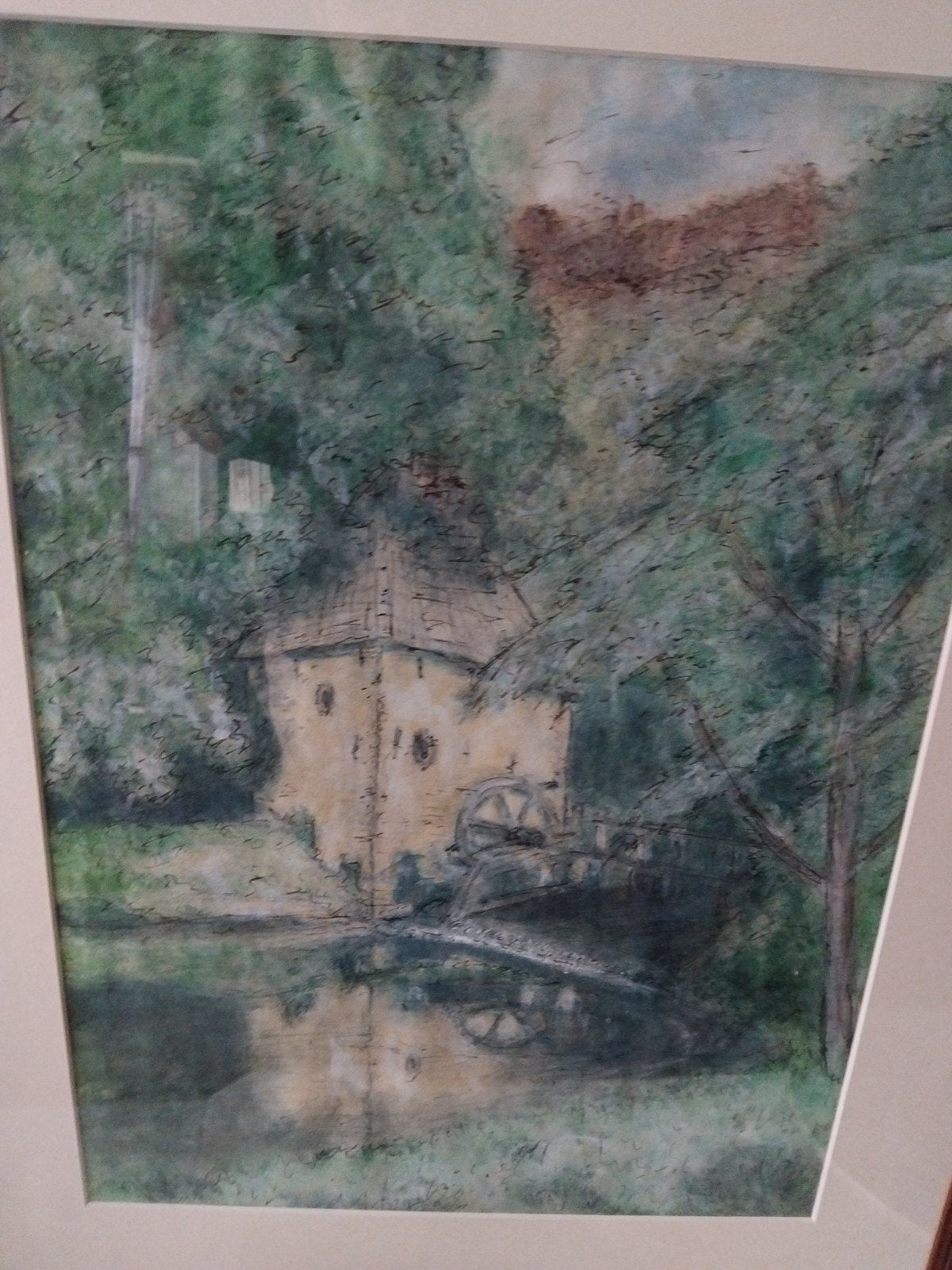 Vorden, aquarel v d watetmolen bij ,t Hackfort, Ophalen of Verzenden