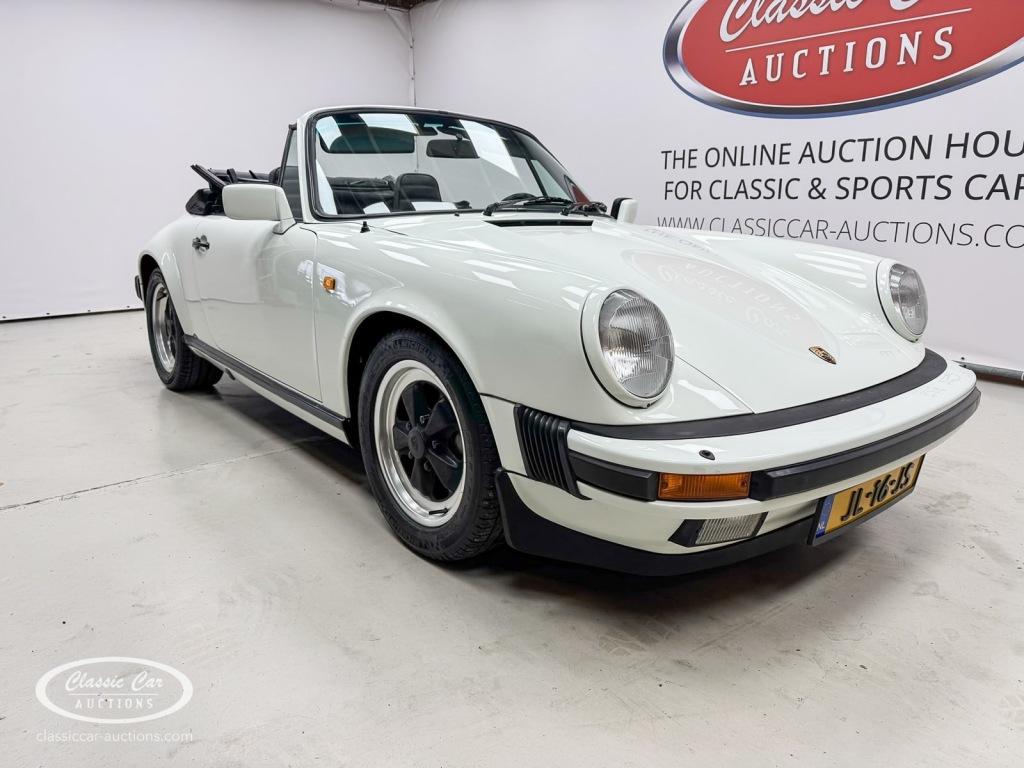 Porsche 911 SC 3.0 Cabriolet  - ONLINE AUCTION, Auto's, Cabriolet, Wit, Origineel Nederlands, Bedrijf