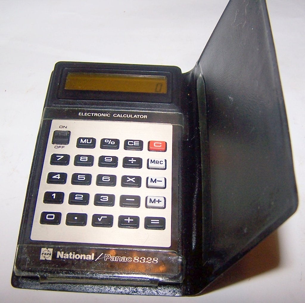 Vintage National/Panac 8328 Elektronische Rekenmachine. Izgs, Ophalen of Verzenden, Computers en Rekenmachines
