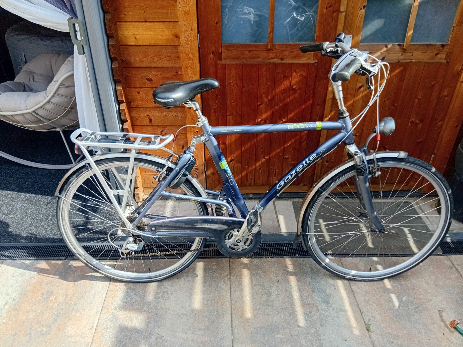 gazelle herenfiets, Ophalen, Gebruikt, Vering, 57 tot 61 cm