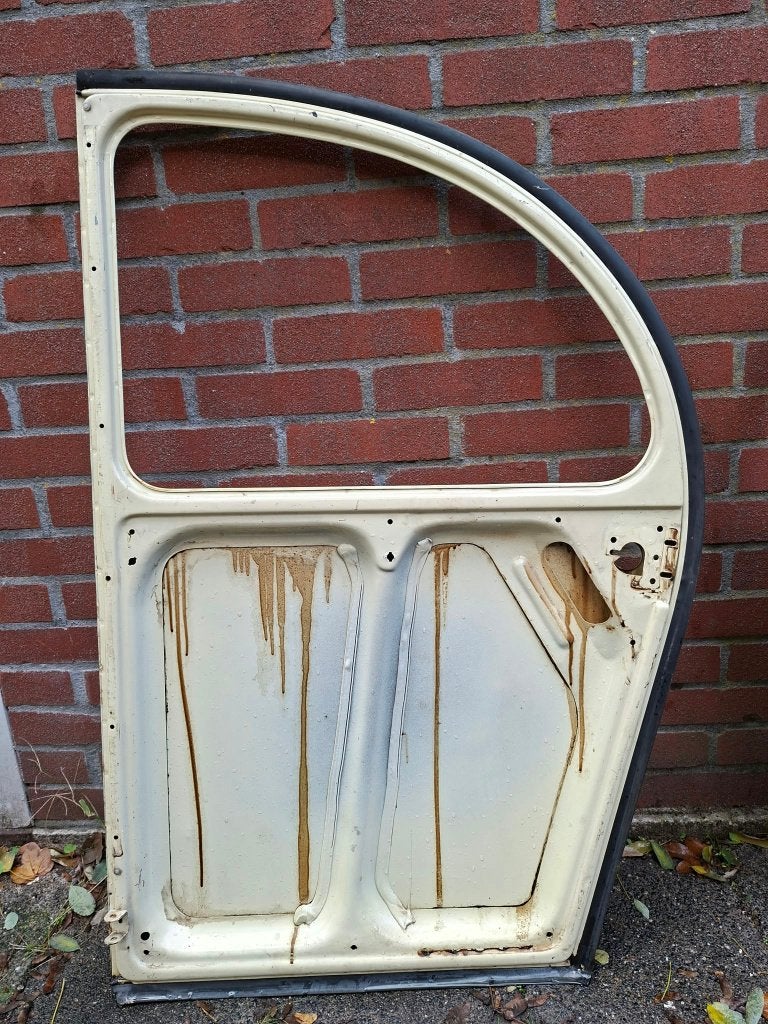Achterdeuren, achterklep en zijschotjes voor Citroën 2CV, Ophalen, Gebruikt, Citroën, Deur