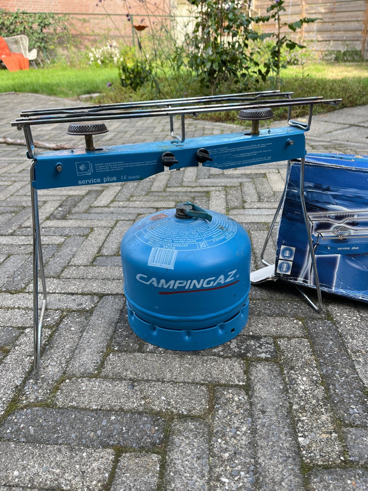 Campingaz Service Plus kooktoestel met gasfles, Ophalen, Gebruikt