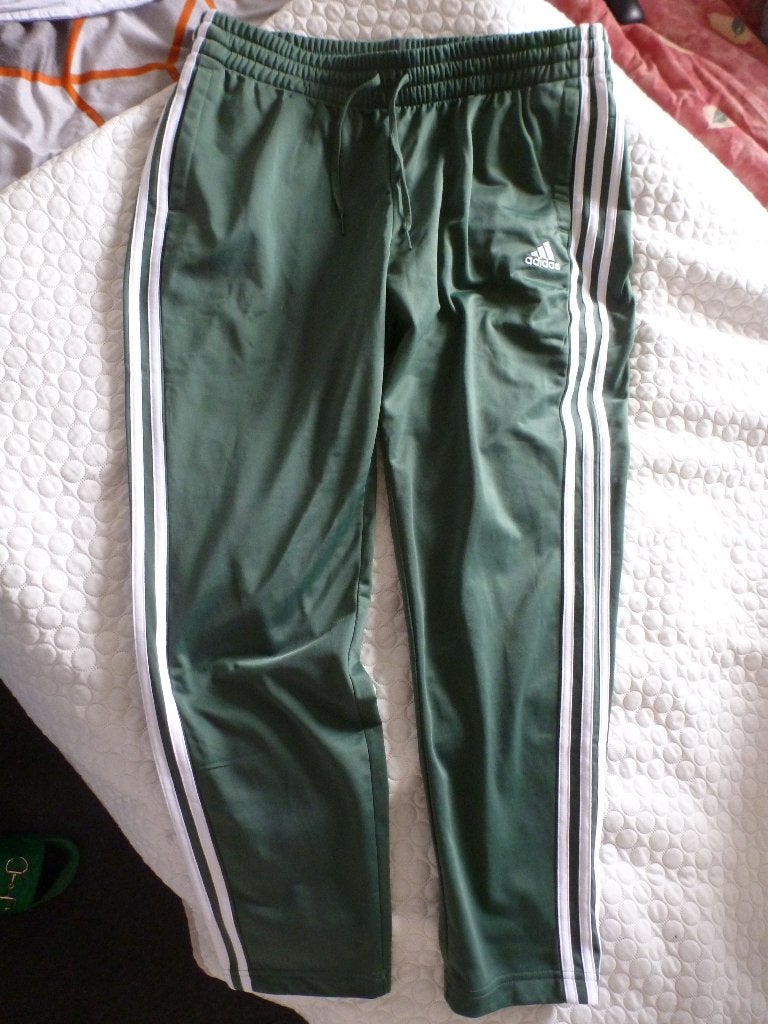 sportbroek ADIDAS groen wit XL  -GRATIS zend, Verzenden, Maat 56/58 (XL), Nieuw, Groen