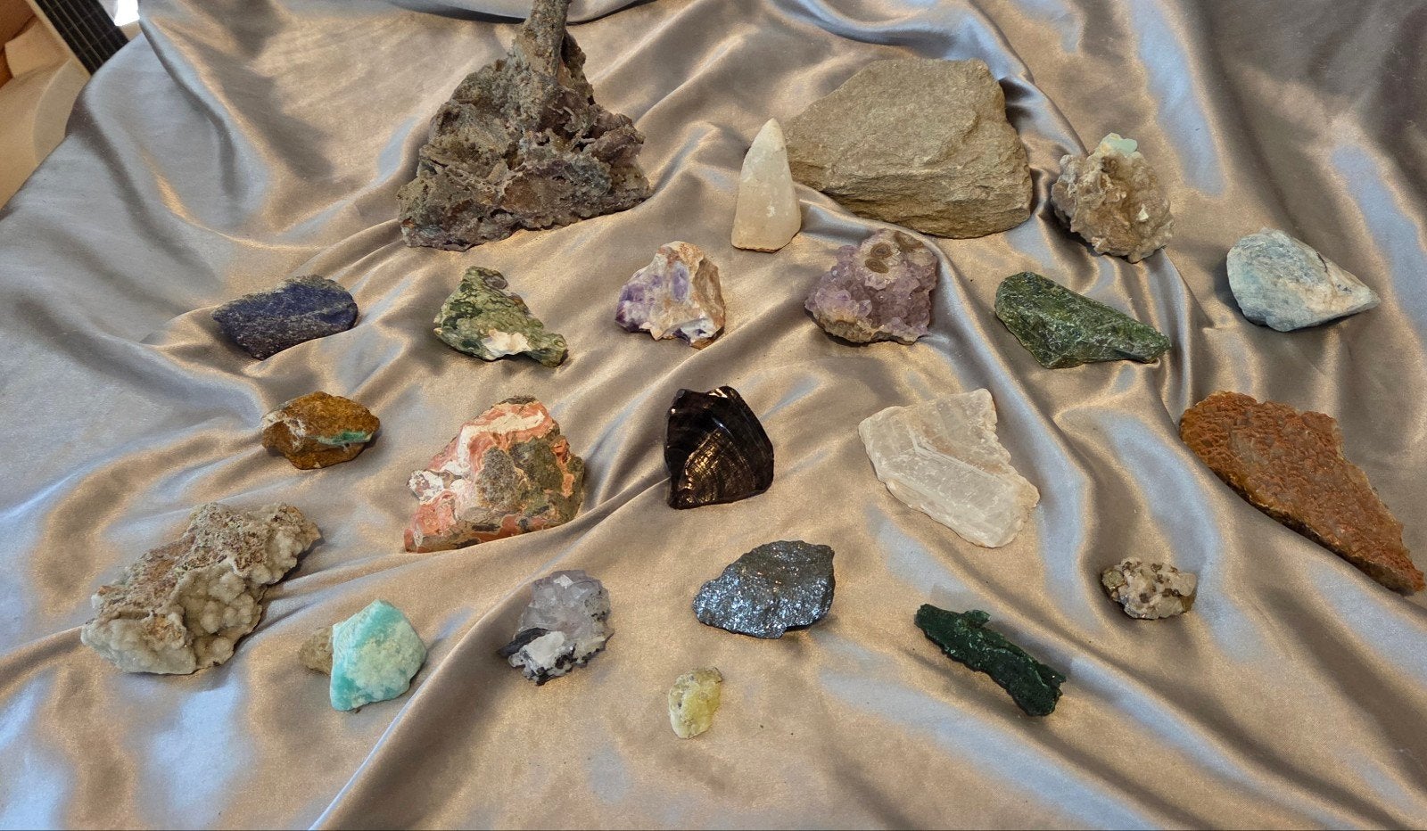 partij 4 mineralen, Verzamelen, Mineralen en Fossielen, Ophalen of Verzenden