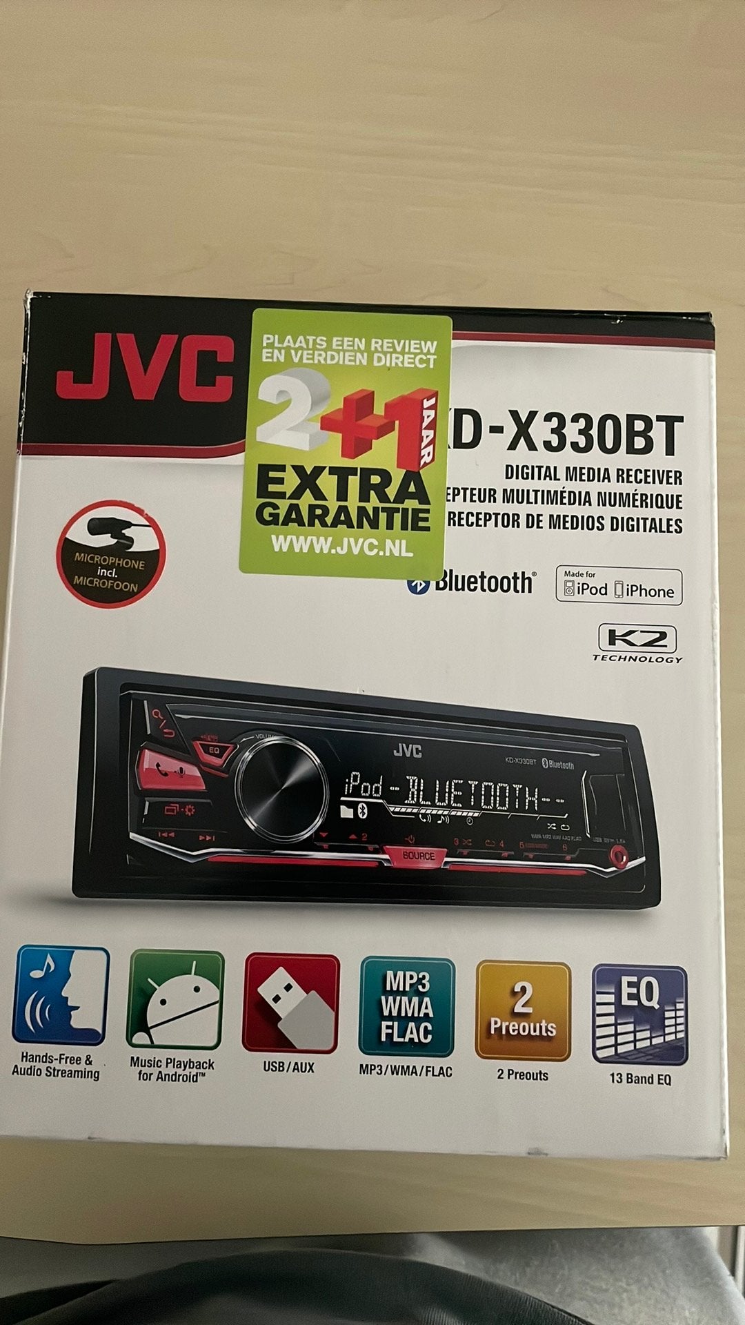 Jvc auto radio, Ophalen, Zo goed als nieuw