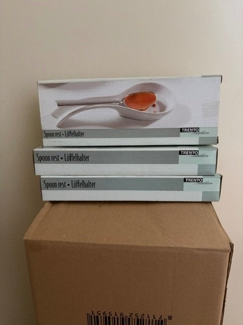 grote lepel saus houder porselein 28 stuks samen, Ophalen of Verzenden, Nieuw, Overige materialen, Wit