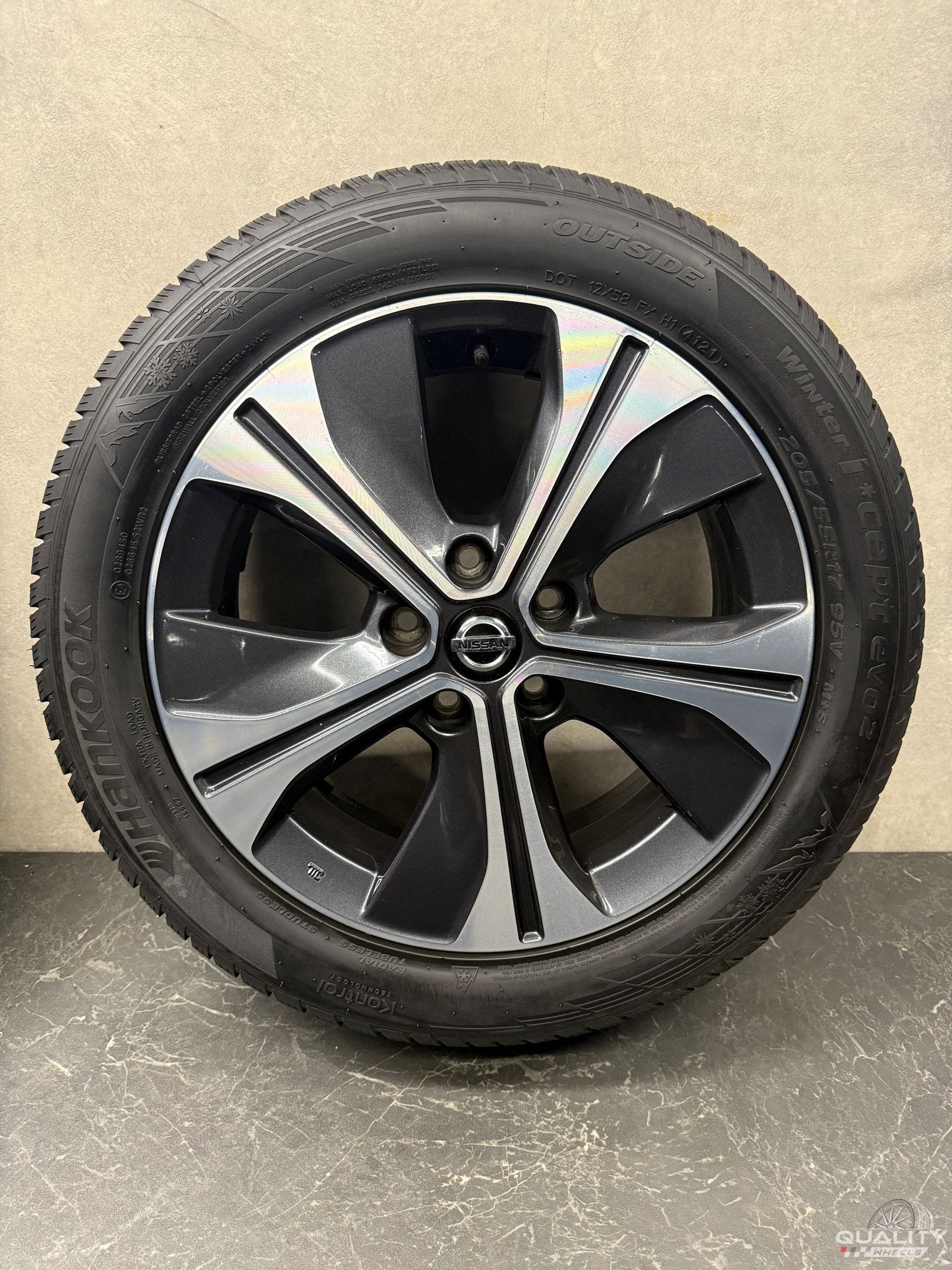 5x114,3 17 inch Nissan Townstar Velgen + Winterbanden + TPMS, Auto-onderdelen, Banden en Velgen, Gebruikt, -, -, Banden en Velgen