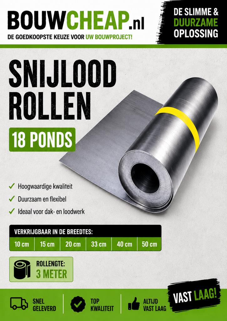 Snijlood 1 e keus nergens goedkoper, Overige typen, Nieuw, Ophalen of Verzenden, 15 m² of meer