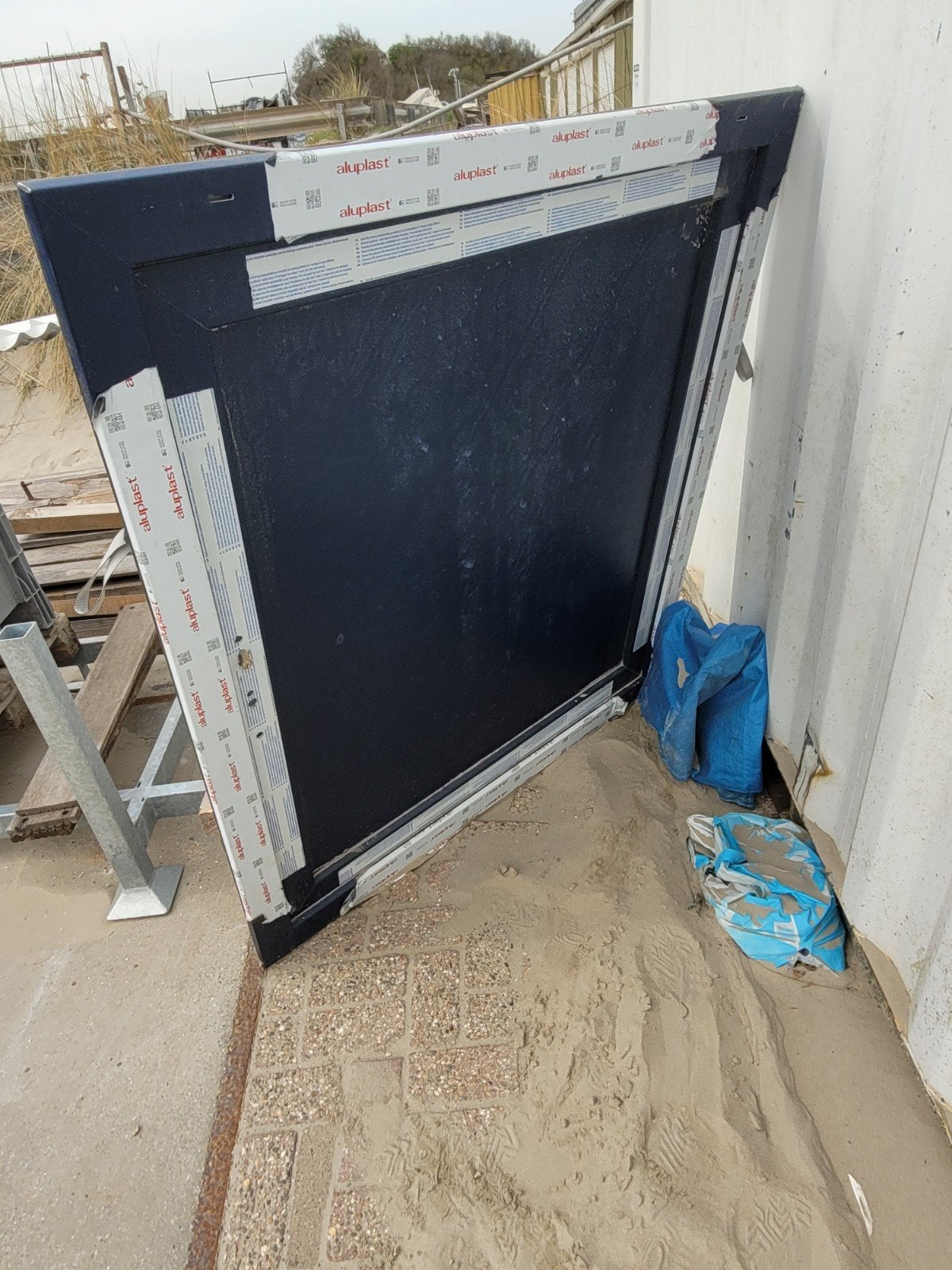 kozijn met deur/raam nieuw, Ophalen, Gevelraam of Ruit, Minder dan 80 cm, Nieuw