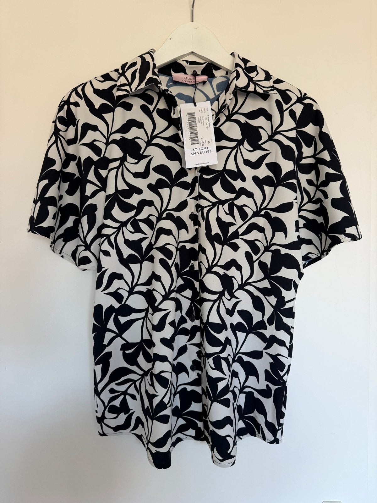 Nieuw! Studio Anneloes Barb Leafs Blouse XS, Ophalen of Verzenden, Nieuw, Maat 34 (XS) of kleiner, Zwart