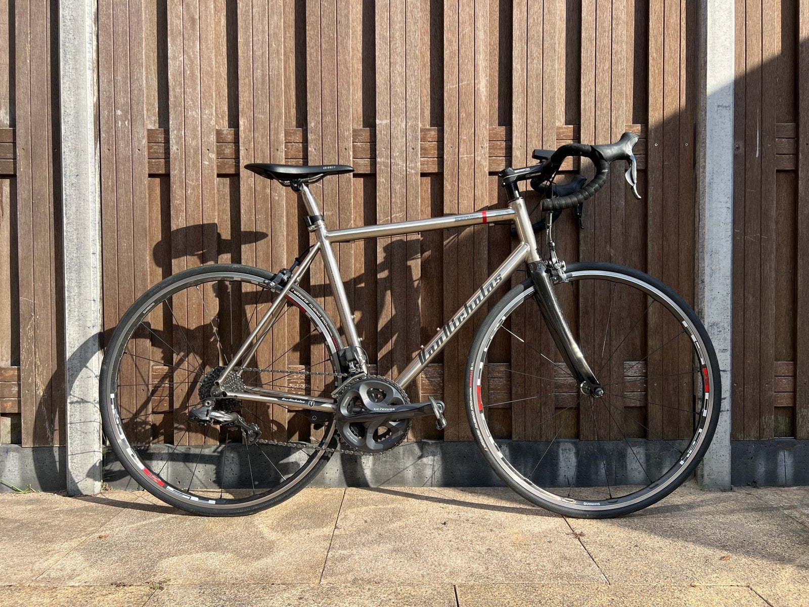 Van Nicholas Aquilo Ultegra Di2 Titanium Racefiets, 28 inch, Heren, Zo goed als nieuw, Meer dan 20 versnellingen
