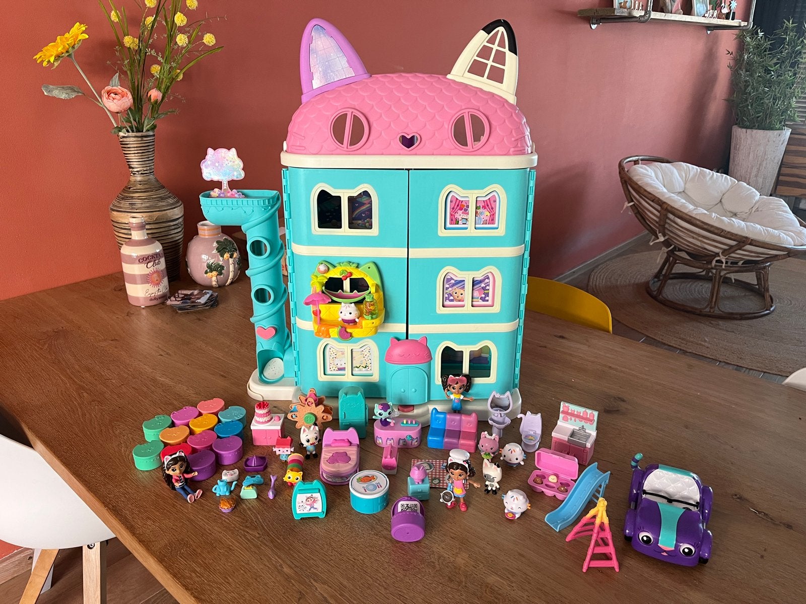 Gabby's Poppenhuis met accessoires en figuren, Kinderen en Baby's, Speelgoed | Poppenhuizen, Ophalen, Zo goed als nieuw, Poppenhuis