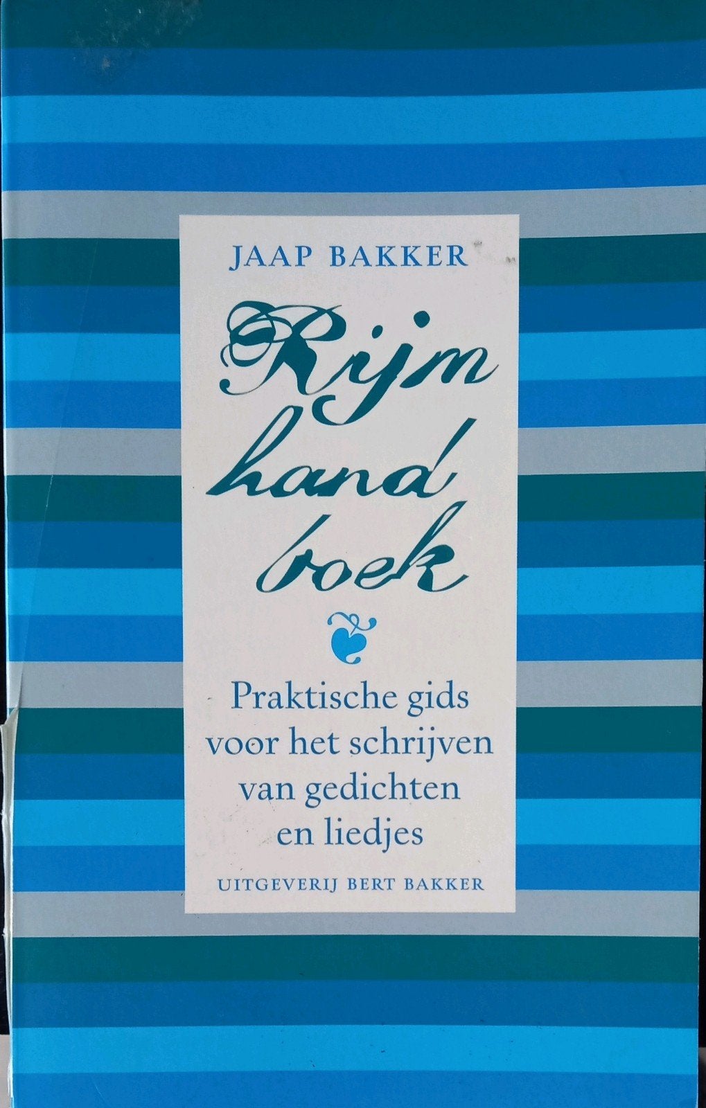 Jaap Bakker - Rijmhandboek, Boeken, Ophalen of Verzenden, Zo goed als nieuw, J. Bakker