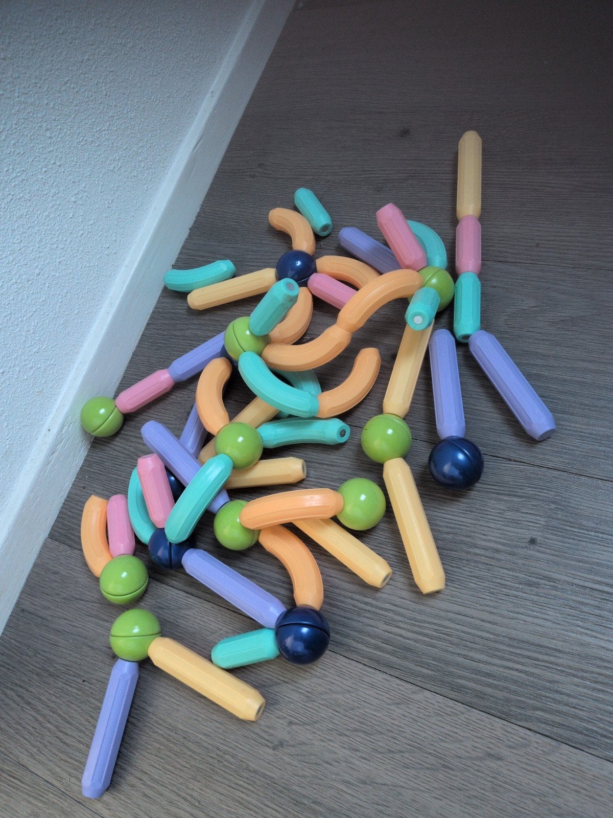 Magnetisch Speelgoed Bouwset - Pastelkleuren, Ophalen, Gebruikt, Jongen of Meisje