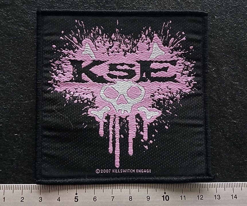 Killswitch Engage mooie Skull patch k82 official 2007 metal, Verzenden, Zo goed als nieuw, Foto of Kaart