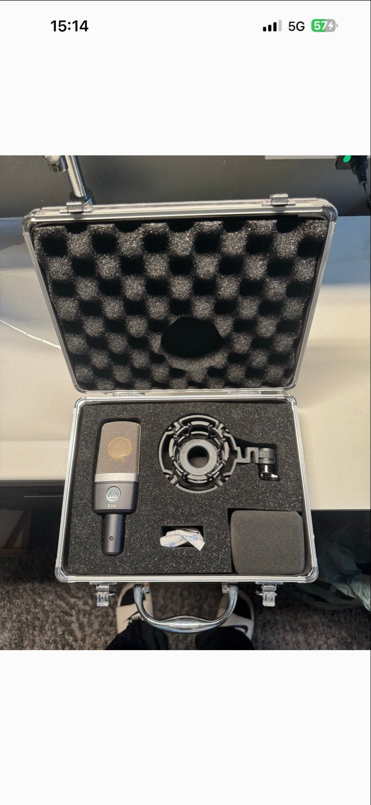 AKG C214 Studio Microfoon Set (Nieuw) met Reflectiefilter, Muziek en Instrumenten, Ophalen of Verzenden, Nieuw, Studiomicrofoon