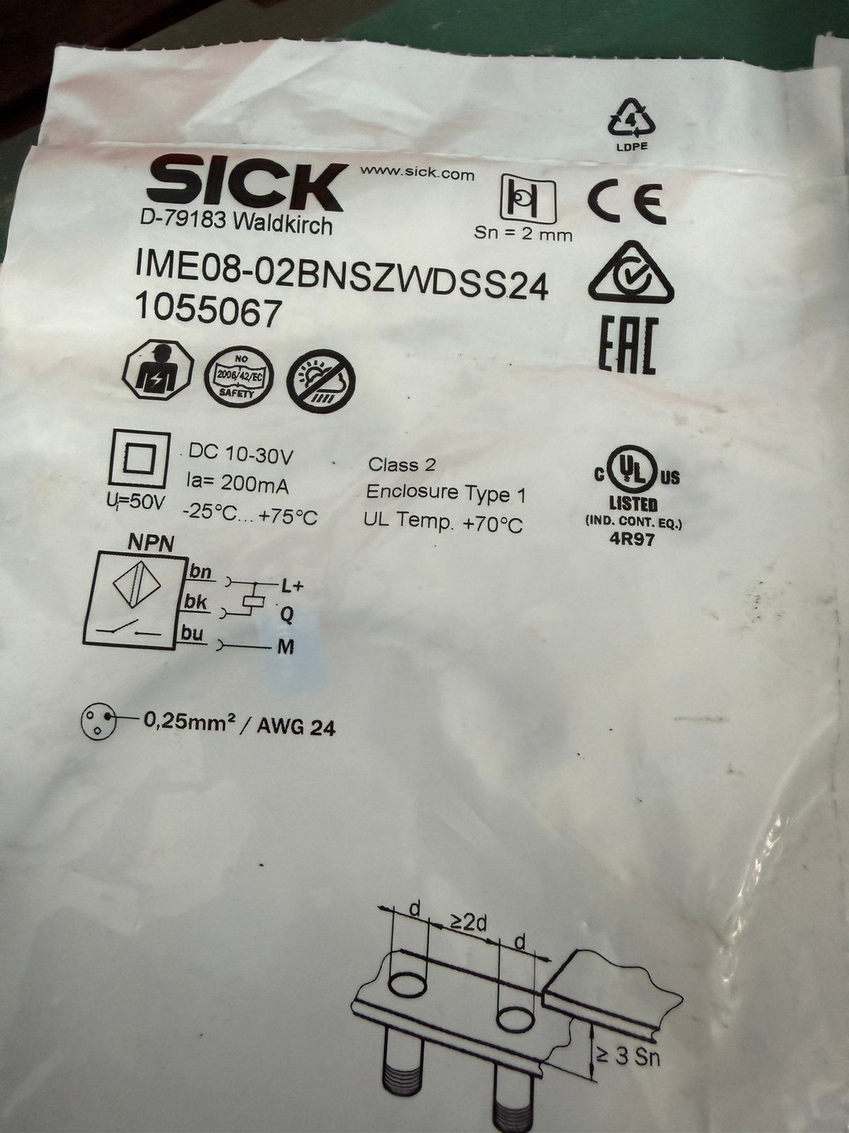 Sick. Sensor 6 stuks, Hobby en Vrije tijd, Elektronica-componenten, Ophalen, Nieuw