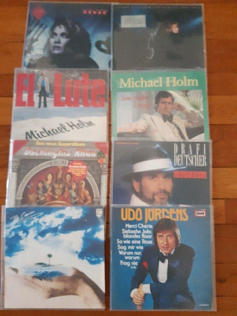 8x Schlager LP van div. artiesten, Beschermende buitenhoes, LP, Gebruikt, Ophalen of Verzenden