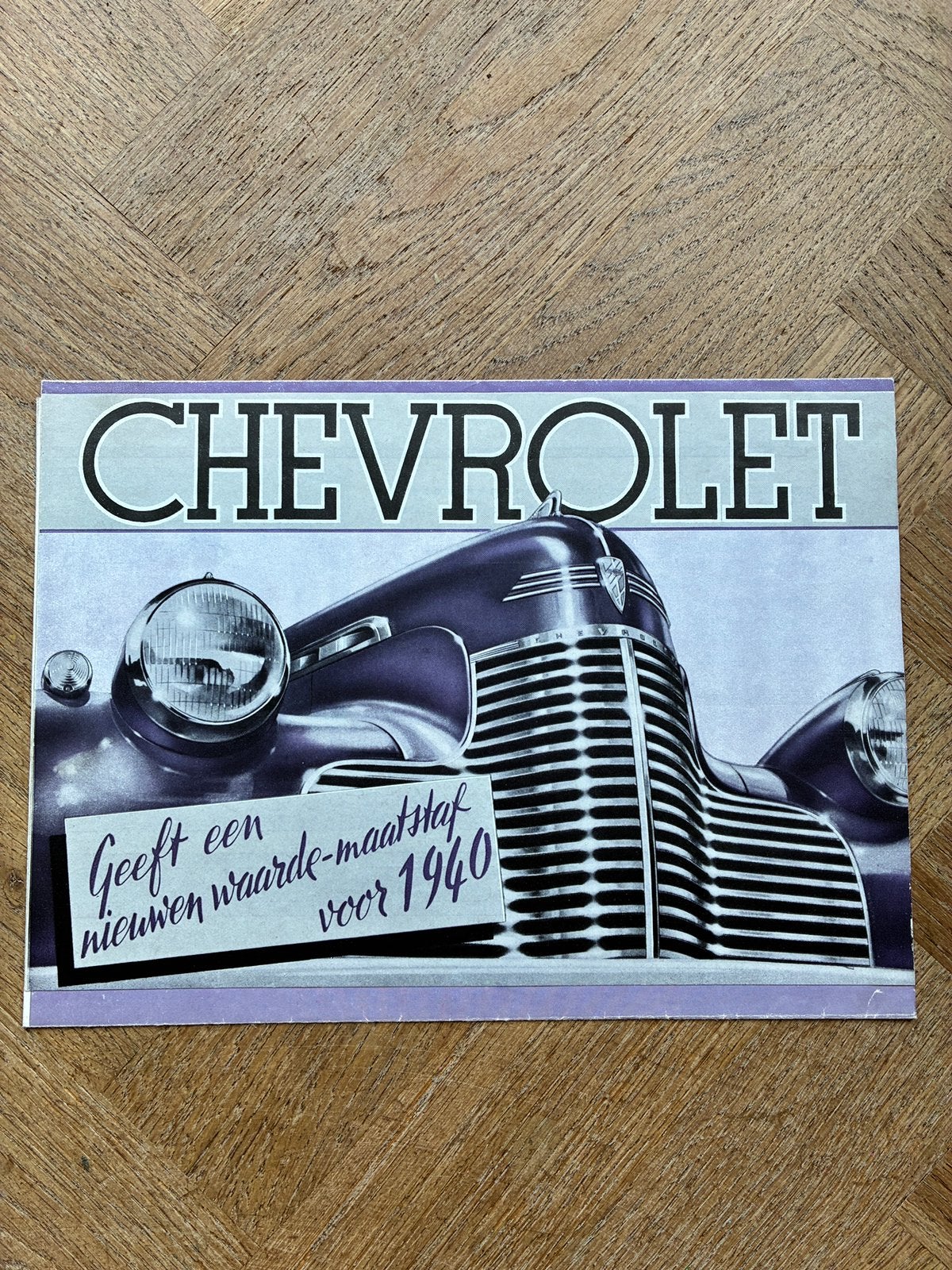 1940 Chevrolet brochure, Verzenden, Zo goed als nieuw, Chevrolet