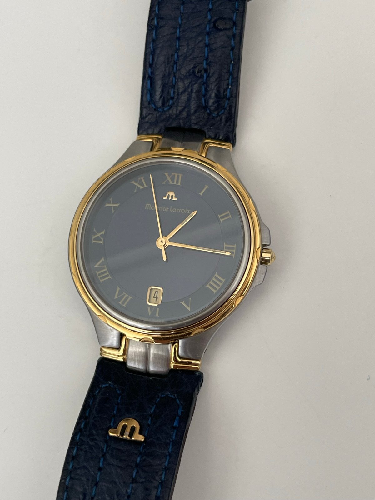 Maurice Lacroix Calypso Staal Goud Herenhorloge, Overige merken, Staal, Polshorloge, Ophalen of Verzenden
