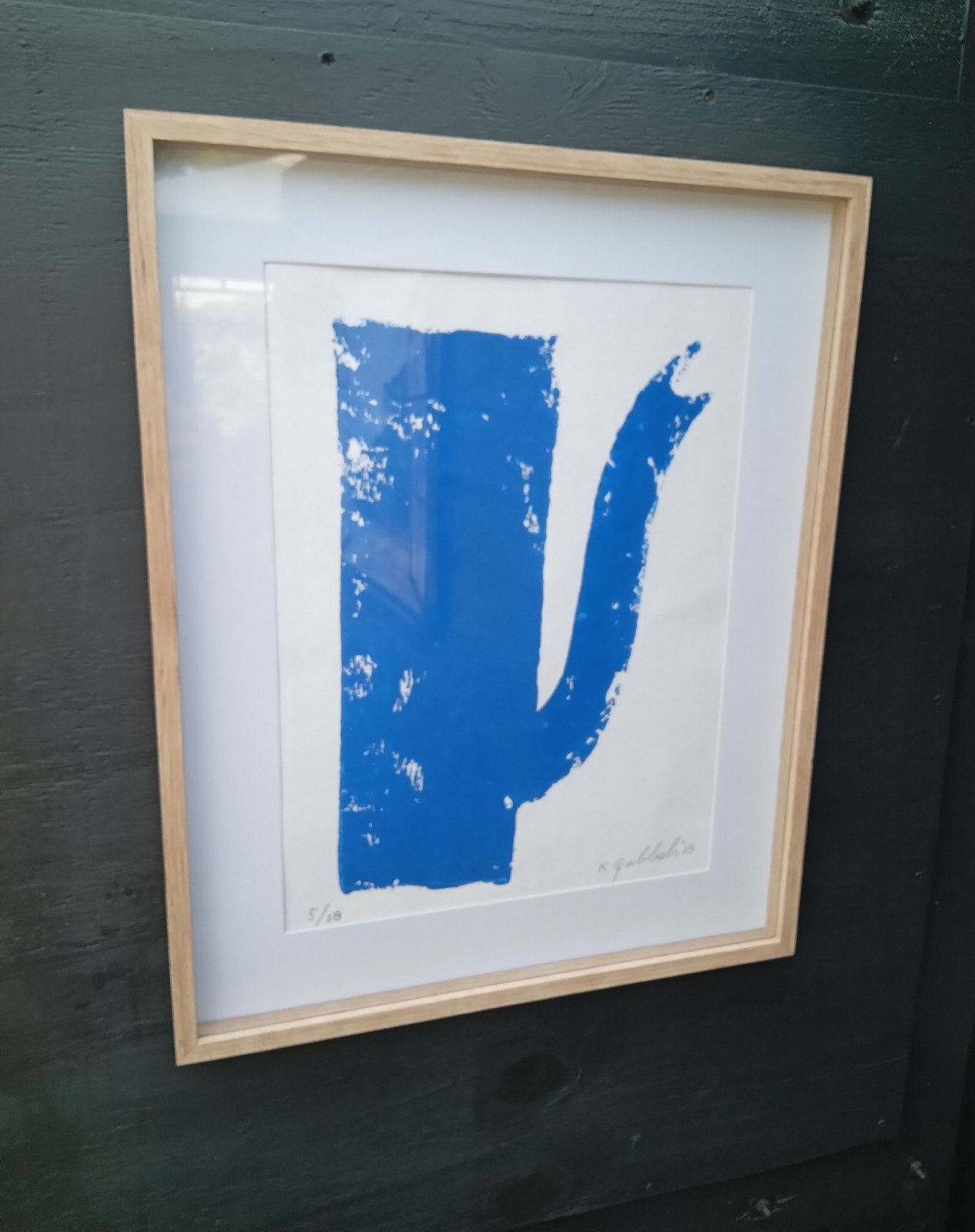 Klaas Gubbels - Originele houtdruk - 52x42 cm incl. lijst, Ophalen of Verzenden, Houtsnede, Ingelijst, 1950 - 1999