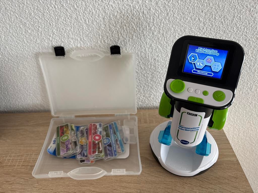 VTech Mijn Interactieve Video Microscoop met kaarten, Ophalen, Zo goed als nieuw, 4 tot 6 jaar