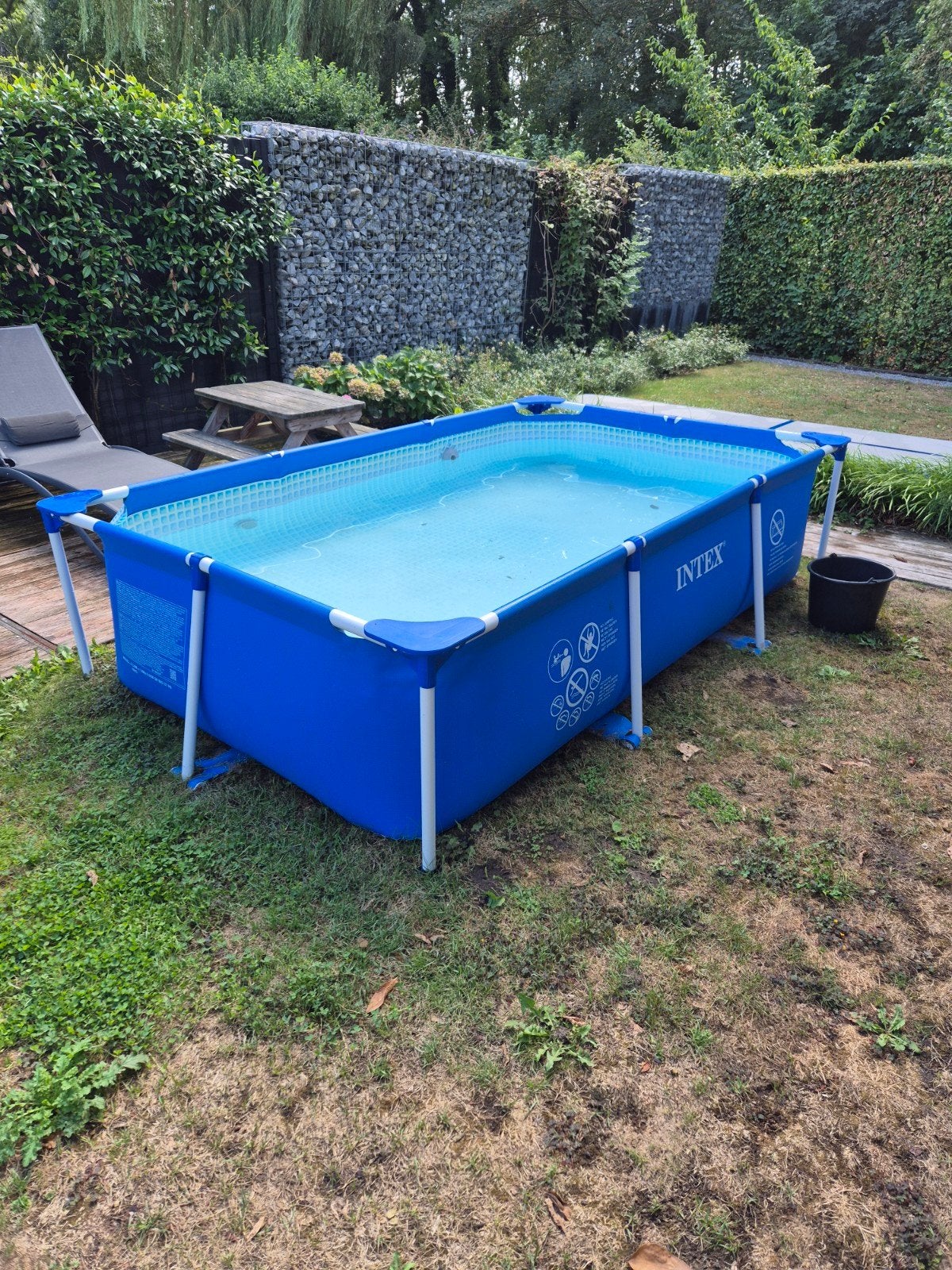 zwembad 2.6m rechthoek incl pomp, Ophalen, Gebruikt, Minder dan 80 cm, Minder dan 200 cm