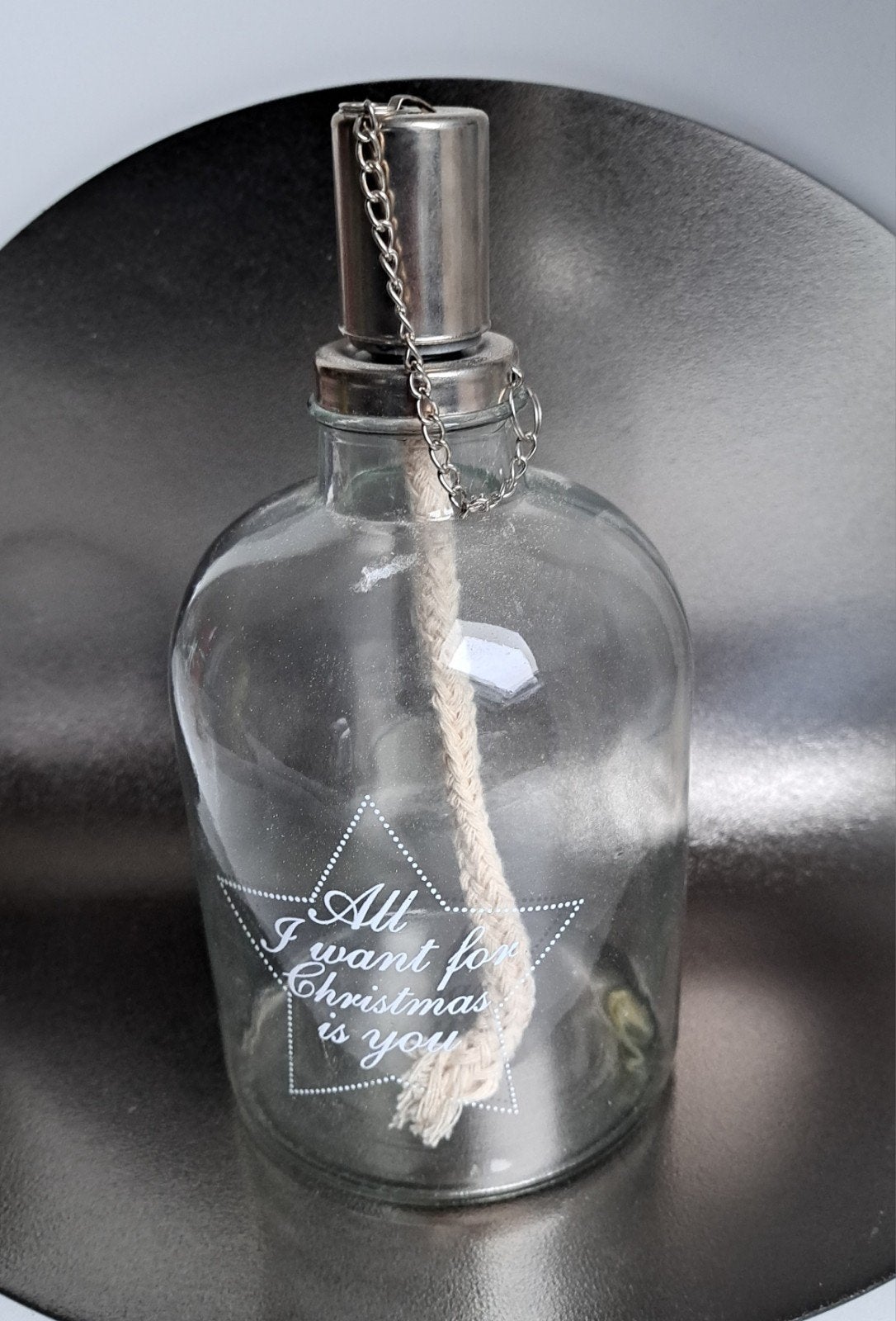 Olielamp met tekst (NIEUW), Ophalen of Verzenden, Nieuw