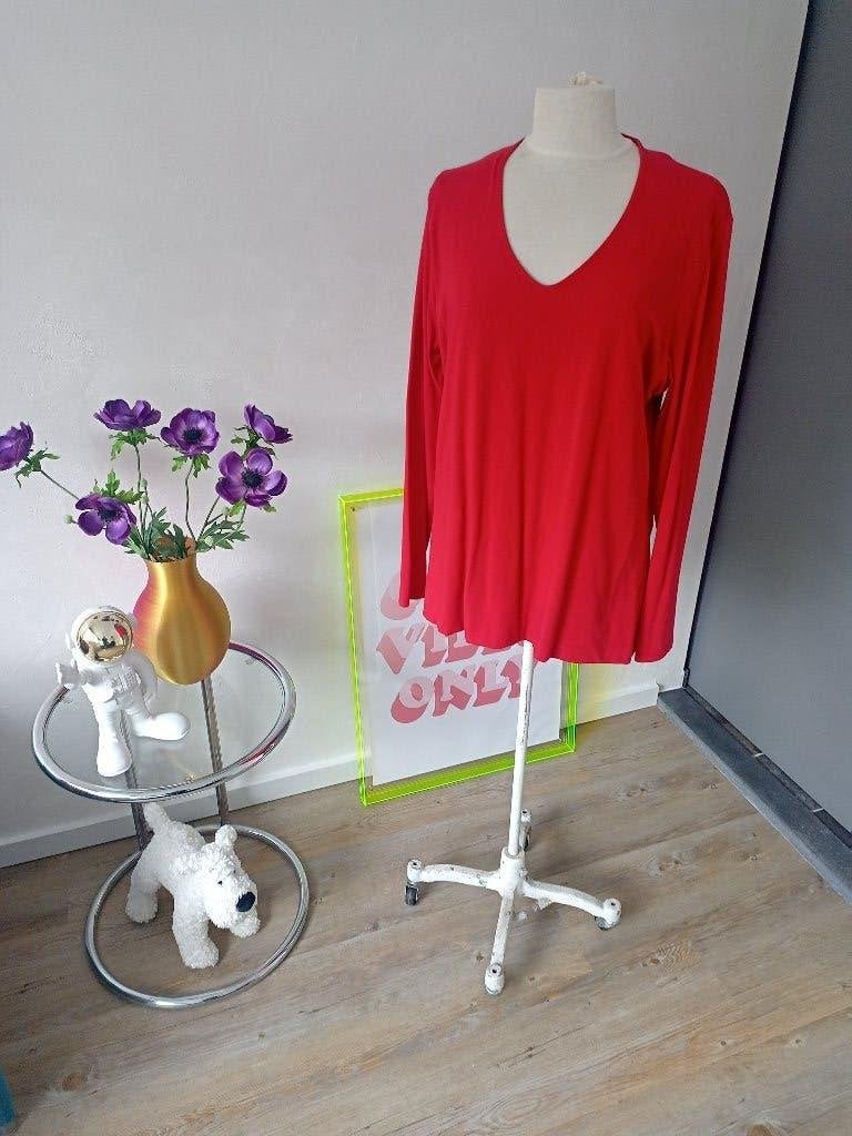 More & More Rood Tuniek / Shirt Maat 46 Nieuw, Nieuw, Ophalen of Verzenden, Rood, Maat 46/48 (XL) of groter