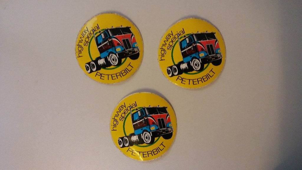 Peterbilt highway special vrachtwagen vrachtauto sticker, Verzenden, Zo goed als nieuw, Overige typen
