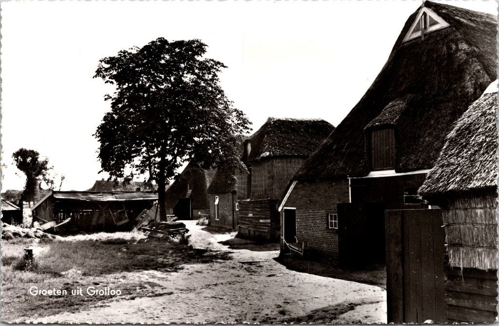 Grolloo - 6 oude ansichtkaarten, Verzenden, 1960 tot 1980, Gelopen, Drenthe